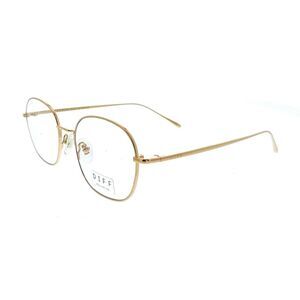 Diff VDFREID510GOL Black Round Unisex Optical Frames
